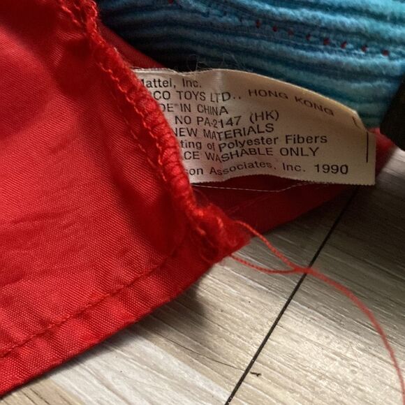 1990 Jim Henson Kermit the Frog Fireman Dress Me Plush Doll Mattel Arco muppets - Picture 5 of 15